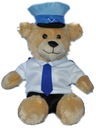 Талисман плюшевый мишка-полицейский - 25см