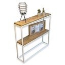 консоль, туалетный столик INDUSTRIAL LOFT 80X18X72 WHITE