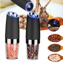 НАБОР ИЗ 2 МЕЛЬНИЦ ДЛЯ СОЛИ И ПЕРЦА АВТОМАТИЧЕСКОЕ ПОМОЛЕНИЕ СО СВЕТОДИОДНОЙ ПОДСВЕТКОЙ