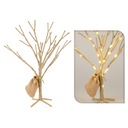 Vianočný stromček zlatý s lampičkami 30 led DEKORAČNÁ teplé svetlo 50 cm Značka H&S Decoration