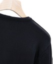 TREND Męski Sweter Klasyczny Gładki Elastyczny 100% bawełna Serek Czarny3XL Kolekcja Męski Sweter Klasyczny