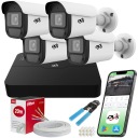 CCTV МОНИТОРИНГ QUAD HD 5Mpx IP POE 4 ВНЕШНИЕ КАМЕРЫ P2P DETECTION