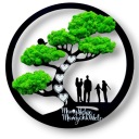 Картина древо жизни мох СЕМЕЙНЫЙ 60см!6мм