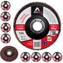 10 шт. ЛЕГКИЕ ДИСКИ 125 ММ P60 METAL PRO