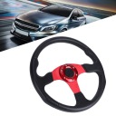ЧЕРВОНИЙ 350MM RACING CAR SPORT КЕРМО GLEBOKIE NACZYNIE 6 БОЛТІВ УНІВЕРСАЛЬНИЙ  (18412468942) фото min 5