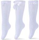 21-23 Ponožky PODKOLIENKY bavlnené MAŠLE prelamované BE SNAZZY BIELE Kód výrobcu SB062-G-01-01922