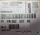 EMBLEMA INSCRIPCIÓN PARTE TRASERA CON OPEL INSIGNIA 09- - YR00252280 