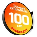Светодиодный короб круглый EXTRA STRONG 2-сторонний, 100 см
