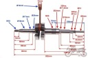 SHAFT CRANK DO SUZUKI AG50, 60  photo 5