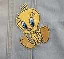 НОВАЯ НАШИВКА С ТЕРМОВЫШИВКОЙ — КУРИЦА КАНАРЕЙКА TWEETY