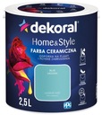 Краска для стен Dekoral керамическая 2,5 л матовая ГОЛУБАЯ ЛАГУНА