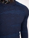 Мужской тонкий тонкий элегантный свитер с затененным подарком