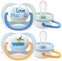 AVENT Smoczek ULTRA AIR 0-6m Happy BOY