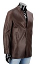 Elegantná Pánska kožená bunda DORJAN JSZ122 S Dominujúca farba hnedá