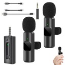 Беспроводные петличные микрофоны для iPhone и Android с адаптерами 3 ka