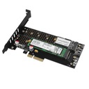 Адаптер для ПК на 2x SSD M2 SATA B-ключ, PCIe M-ключ