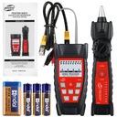 ТЕСТЕР СЕТЕВЫХ КАБЕЛЕЙ С ЗОНДОМ ПОИСК СЕТЕВЫХ КАБЕЛЕЙ RJ45 RJ11 + КОРПУС