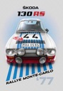 Plakat SKODA 130 RS RALLYE Monte-Carlo