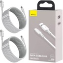 2X кабель BASEUS QC PD USB-C 40 Вт, 5 А, 1,5 м, белый