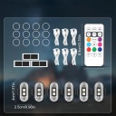 6SZT БЕЗПРОВІДНА ФАРА МИГАЛКА LED (СВІТЛОДІОД) МІЦНИЙ 8 КОЛЬОРІВ Z ПУЛЬТ НОВИЙ  (18854677256) фото min 8