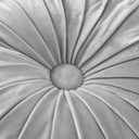 Dekoračný plisovaný vankúš velúr okrúhly svetlo šedý 35 cm NOVINKA Kód výrobcu poduszka 4