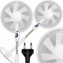 НАСТОЛЬНЫЙ ВЕНТИЛЯТОР, НАПОЛЬНЫЙ ВЕНТИЛЯТОР, ТИХИЙ, МОЩНЫЙ, 7 ЛОПАСТЕЙ, 3 РЕЖИМА, БЕЛЫЙ