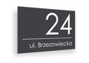 ТАБЛИЧКА С НОМЕРОМ ДОМА И АДРЕСОМ 30х20 см.