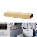 Мебельная ручка премиум-класса с латунной кромкой 96 мм.