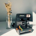 Камера моментальной печати Polaroid Supercolor 635 CL Черная с радужной полосой