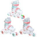 Регулируемые роликовые коньки 3в1 Croxer Inez 30-33 LED