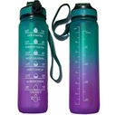 БУТЫЛКА ДЛЯ ВОДЫ СПОРТИВНАЯ БУТЫЛКА С МЕРКОЙ ДЛЯ ФИТНЕС-ЗАЛОВ 1Л