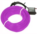 EL WIRE Светодиодная оптоволоконная лента для окружающей среды, 10 м, фиолетовая