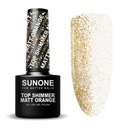 SUNONE TOP SHIMMER MATT ORANGE ДЛЯ ГИБРИДНОГО ЛАКА ДЛЯ НОГТЕЙ