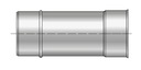 KS Rura kwasoodporna fi 120 mm 0,5 mm 0,25m stal wkład komin nierdzewka gaz Marka Kominus