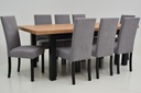 Rozkładany stół 90x170/250 i 8 krzeseł DO JADALNI Kształt blatu prostokątny