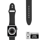 Crong Crong Liquid - Pasek do Apple Watch 42/44/45/49 mm (czarny) Kod producenta CRG-44LQB-BLK