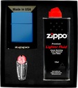 Подарочный набор с зажигалкой ZIPPO SKY BLUE MATTE LOGO*№1