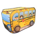 Skladací stan na hranie pre deti Funny stany Školský autobus Druh auto, vlak