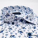 Regular-fit elegantná vizitková pánska košeľa s lycrou s dlhým rukávom Značka Massaro