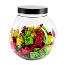 Пластиковая банка для печенья 2500мл 2,5л 1шт конфеты ПЭТ