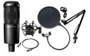 AUDIO-TECHNICA AT2020 МИКРОФОН + ARM + POP + КОРЗИНА + КАБЕЛЬ XLR-XLR
