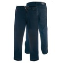 Veľké čierne džínsy s gumou BALFOUR DUKE Veľkosť 58/34
