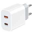 БЫСТРОЕ СЕТЕВОЕ ЗАРЯДНОЕ УСТРОЙСТВО USB QC 3.0 + USB-C PD
