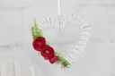 Плетеный головной убор в форме сердца, украшение для дома, свадьба, ФУКСИЯ