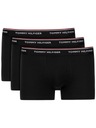 TOMMY HILFIGER čierne boxerky nohavičky logo 3-pack r.L