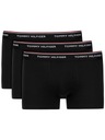 TOMMY HILFIGER čierne boxerky nohavičky logo 3-pack r.M