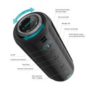 Lamax Sounder2 MAX - Vodotěsný bezdrátový reproduktor 50W, 360° zvuk Funkce příjem hovorů odolné proti postříkání režim handsfree vestavěný mikrofon