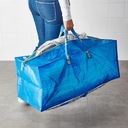 Nákupná taška pranie bazén pláž veľká modrá IKEA FRAKTA do 25kg 76L Druh taška