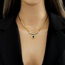 Золотое женское ожерелье знаменитостей в стиле бохо из хирургической стали 316L с позолотой 18 карат