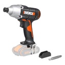 Аккумуляторная отвертка Worx WX291.9, 20 В, литий-ионный аккумулятор, 170 Нм, 0–2600 об/мин.